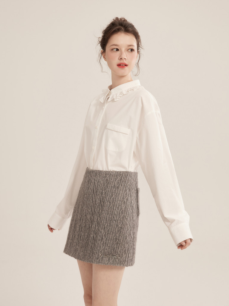 Áo Sơ Mi Nữ Dài Tay Cotton 100% MAKILANA Form Rộng Thiết Kế Cổ Điển Dễ Phối, Mặc Đơn Hoặc Layer Thanh Lịch SM38