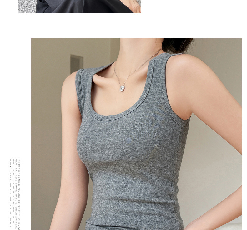 Áo Ba Lỗ Nữ Cotton Nguyên Chất | Kèm Đệm Ngực, Che Ngực, Gợi Cảm, Basic, Mặc Xuân Hè Thu MAKILANA T8