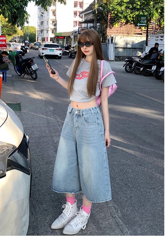QB09- Quần jean người lớn, chất liệu chính: vải dệt thoi từ sợi denim (cotton), dùng cho nữ, mã 2477