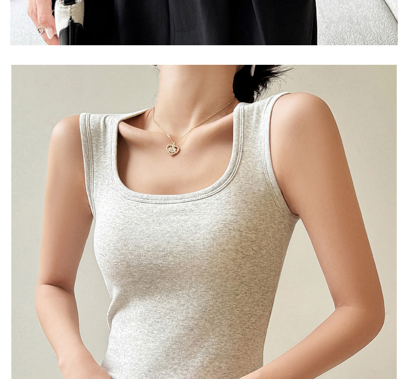 Áo Ba Lỗ Nữ Cotton Nguyên Chất | Kèm Đệm Ngực, Che Ngực, Gợi Cảm, Basic, Mặc Xuân Hè Thu MAKILANA T8