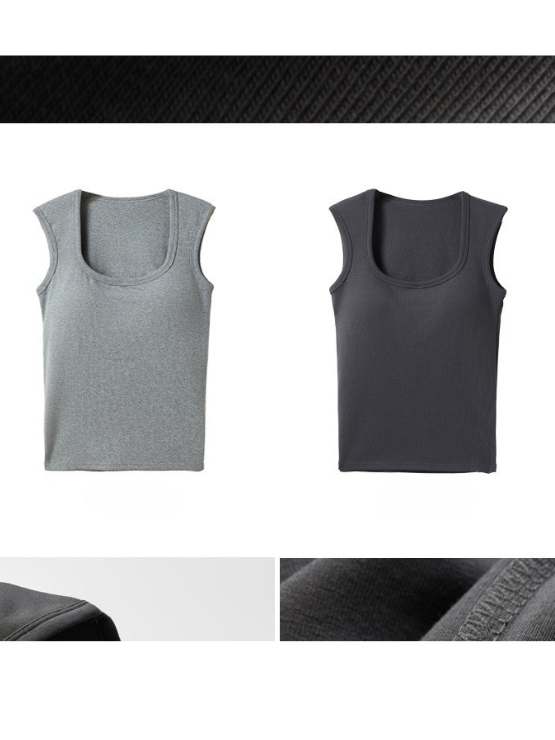 Áo Ba Lỗ Nữ Cotton Nguyên Chất | Kèm Đệm Ngực, Che Ngực, Gợi Cảm, Basic, Mặc Xuân Hè Thu MAKILANA T8