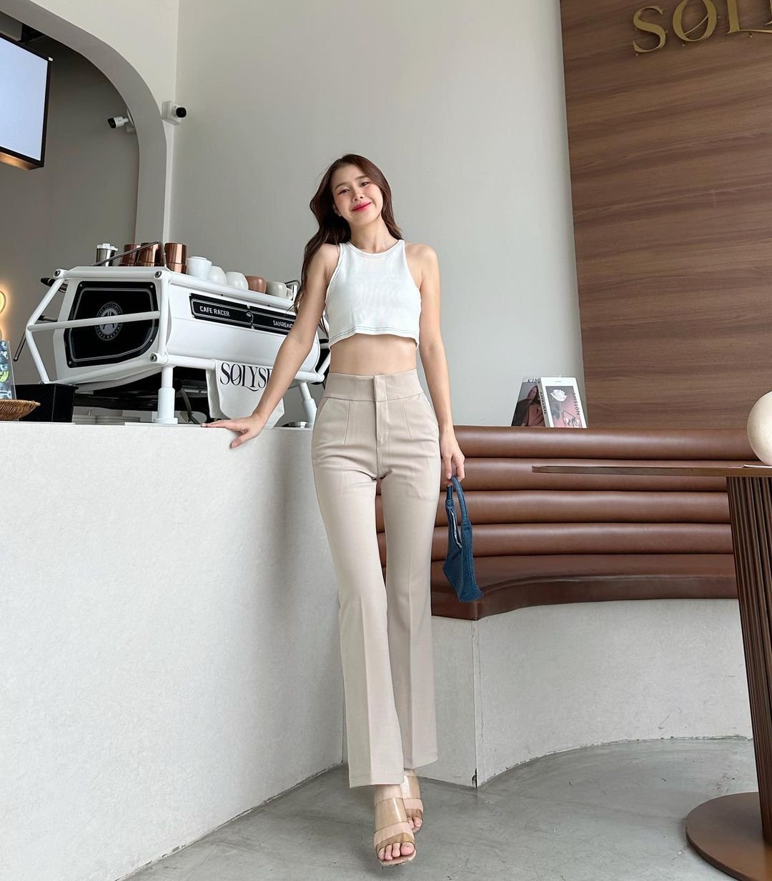 Quần vải ống vẩy QT53