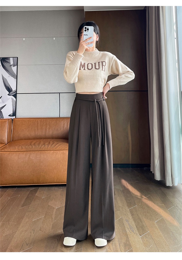 Quần ống suông nữ, quần nữ ống rộng giấu khuy, quần nữ may bằng vải độc quyền nhà LANA không nhăn. (QT74)