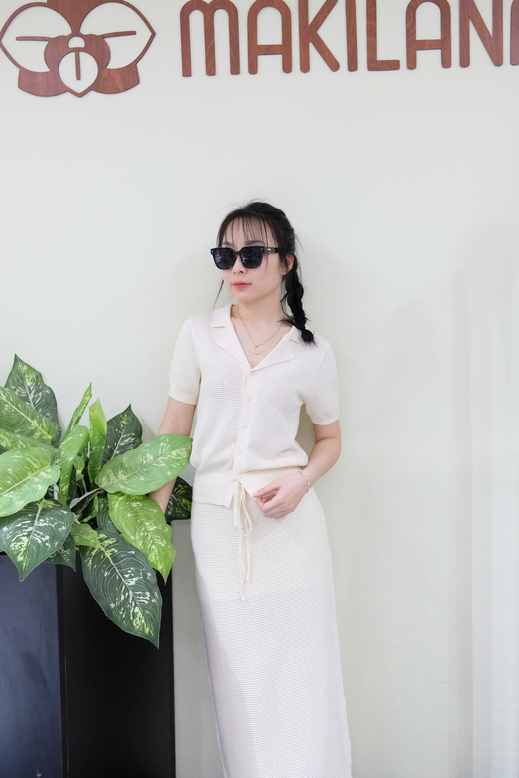 LEN01 Áo len / váy len MAKILANA đan mắt nhỏ thoáng khí, mềm mịn phù hợp đi làm, đi chơi, dễ phối đồ.