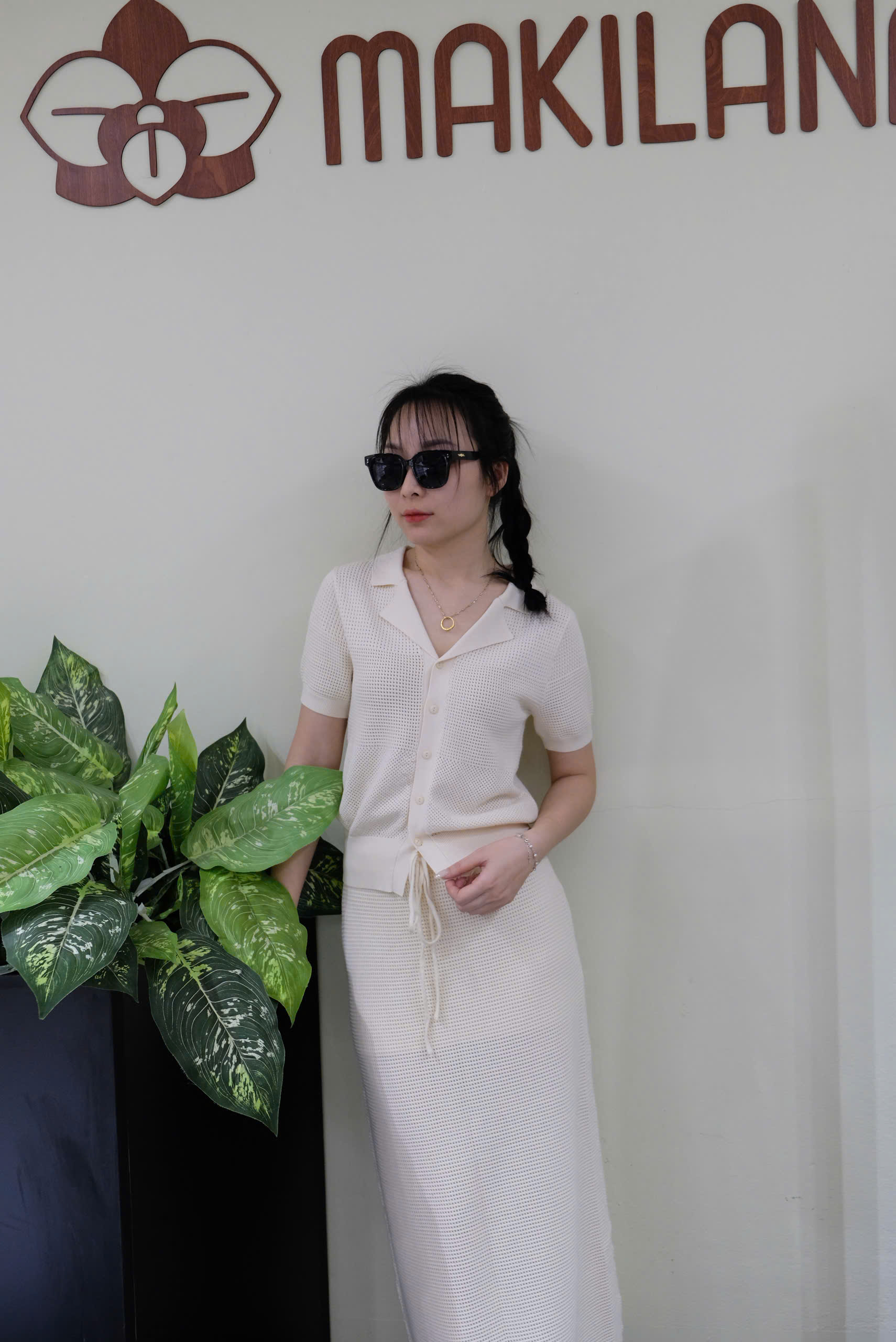 LEN01 Áo len / váy len MAKILANA đan mắt nhỏ thoáng khí, mềm mịn phù hợp đi làm, đi chơi, dễ phối đồ.