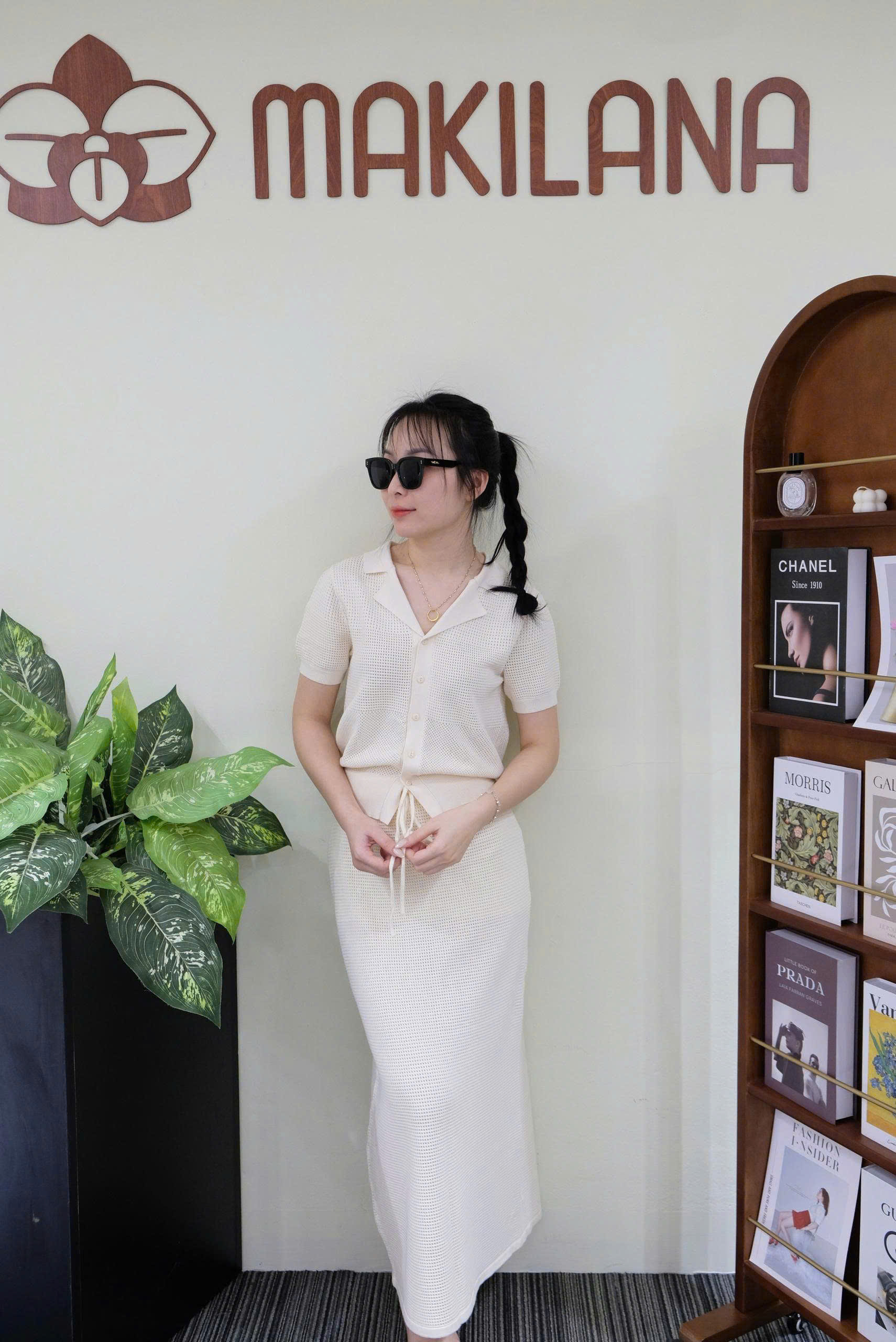 LEN01 Áo len / váy len MAKILANA đan mắt nhỏ thoáng khí, mềm mịn phù hợp đi làm, đi chơi, dễ phối đồ.