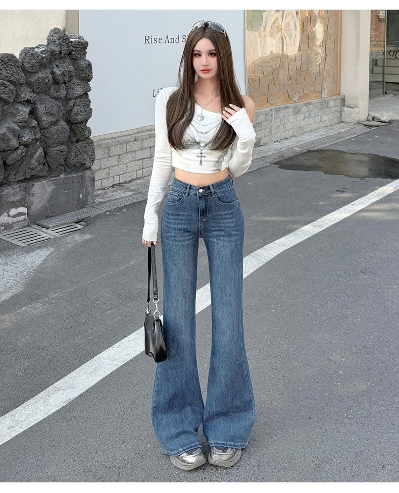 QB04- Quần jeans người lớn, chất liệu vải chính:  vải denim (cotton) dùng cho nữ, mã C231.