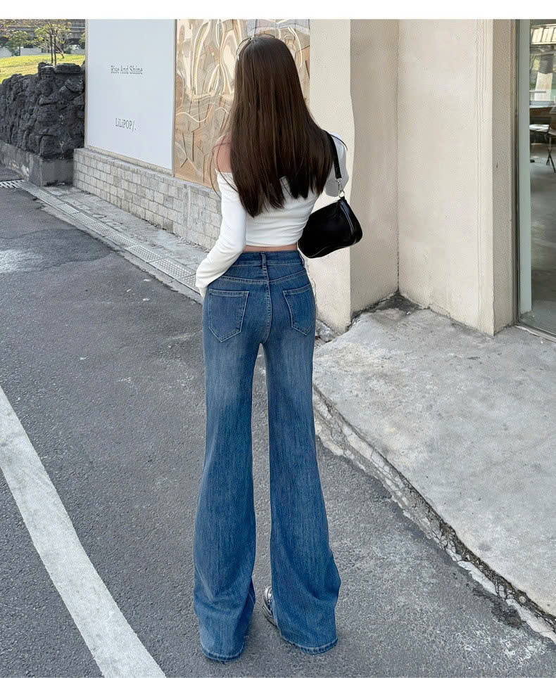 QB04- Quần jeans người lớn, chất liệu vải chính:  vải denim (cotton) dùng cho nữ, mã C231.