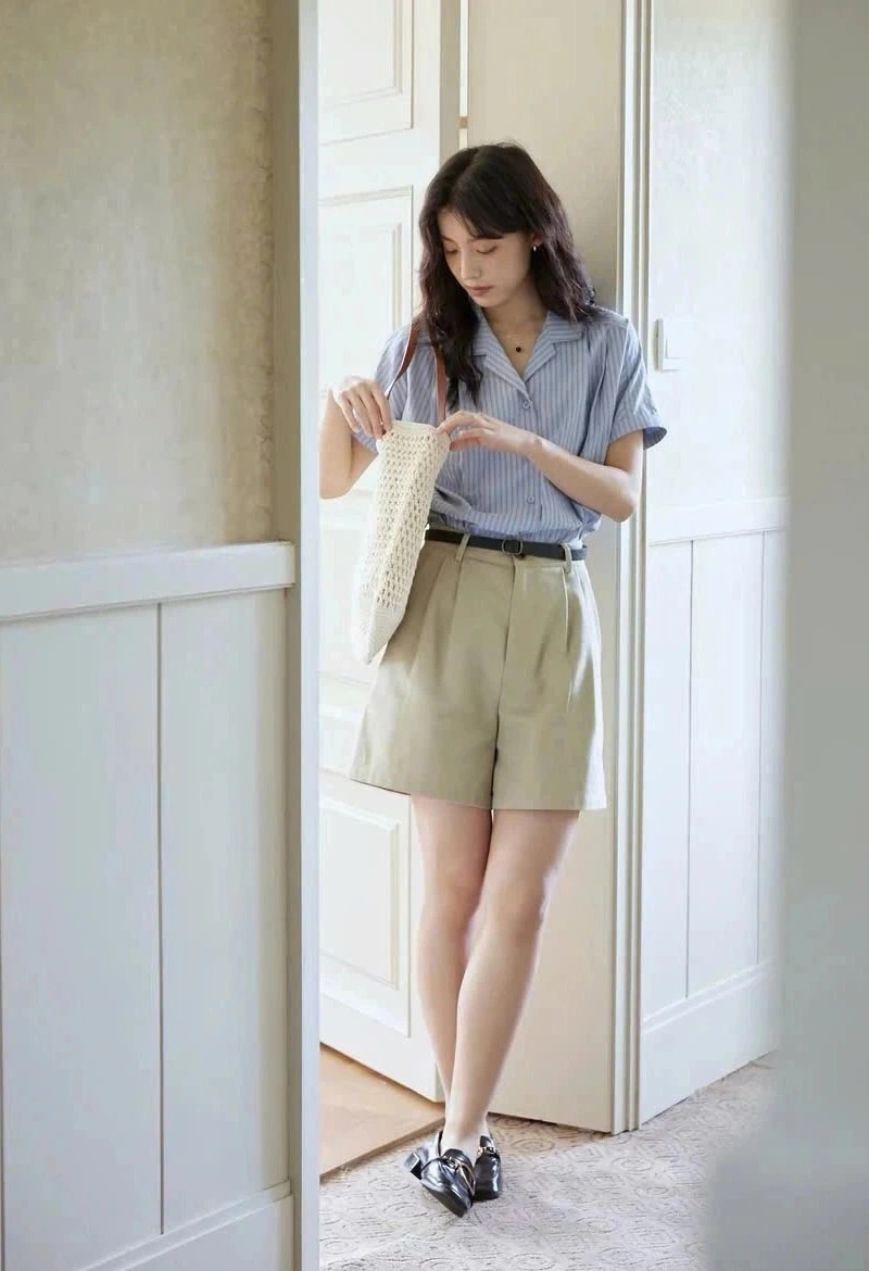 QS14 - QUẦN SHORT ỐNG RỘNG CẠP CAO MÀU KAKI ĐA NĂNG MAKILANA DÀNH CHO NỮ, QUẦN ĐÙI KIỂU DÁNG MỚI MÙA HÈ 2026