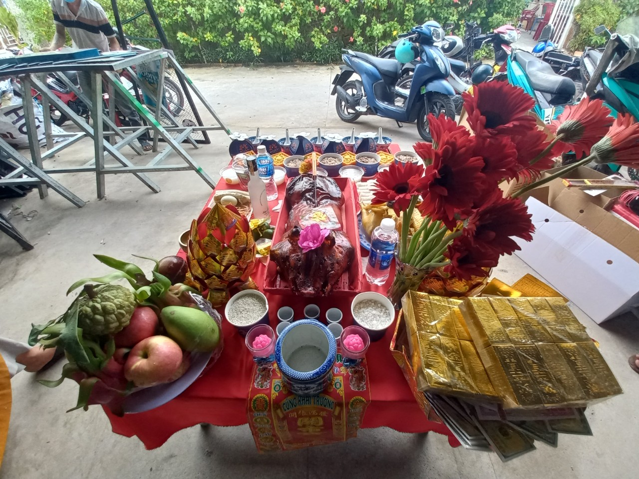 Mâm Cúng Khai Trương