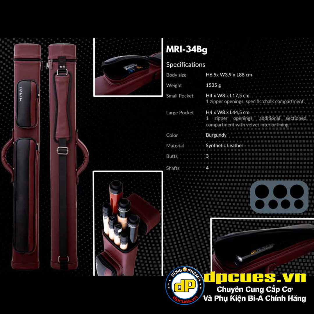 Bao cơ Mirai 3 Chuôi 4 Ngọn - Burgundy