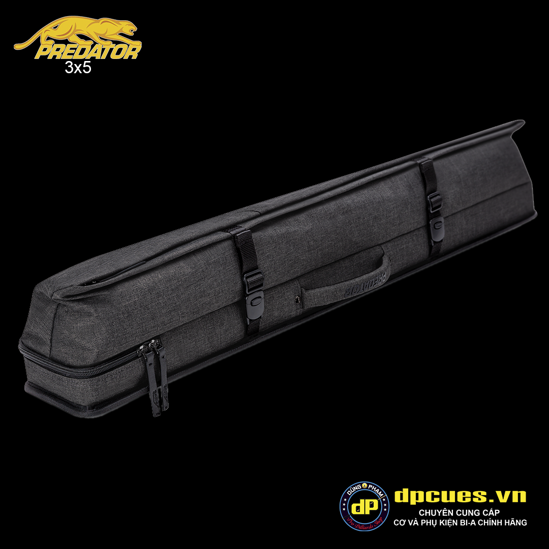 Bao cơ Predator Urbain 3x5 Xám Dark Grey Hard Pool Cue Case - 3 Butts x 5 Shafts