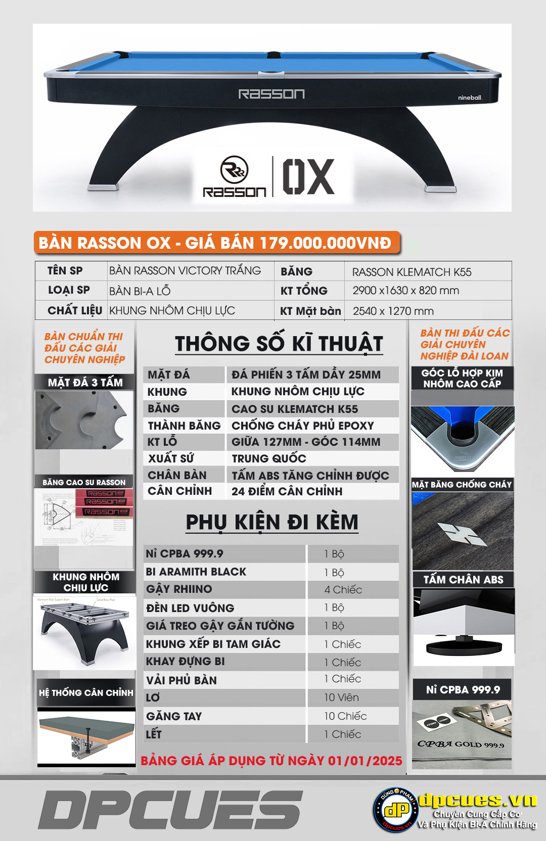 Bàn RASSON OX BLACK