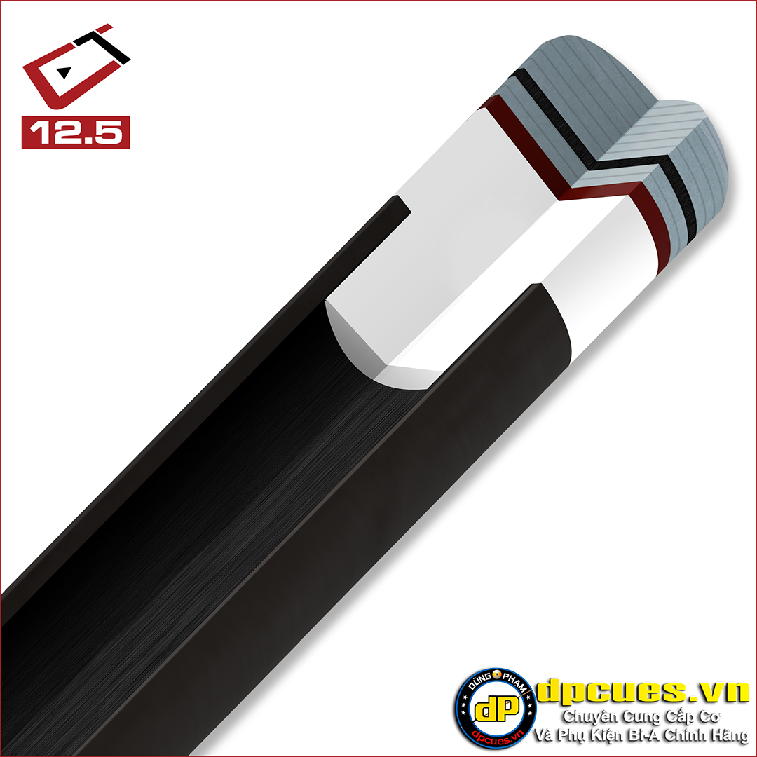 Ngọn Cuetec Carbon 12.5mm - Uniloc - 95-016