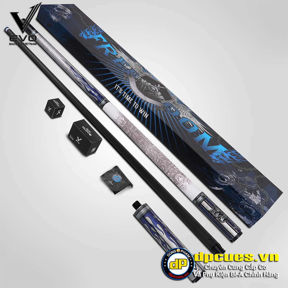 CƠ EVO FREEDOM 4 MAXBING EDITION - AZURE FLAME - TAY CẦM DA TRẮNG