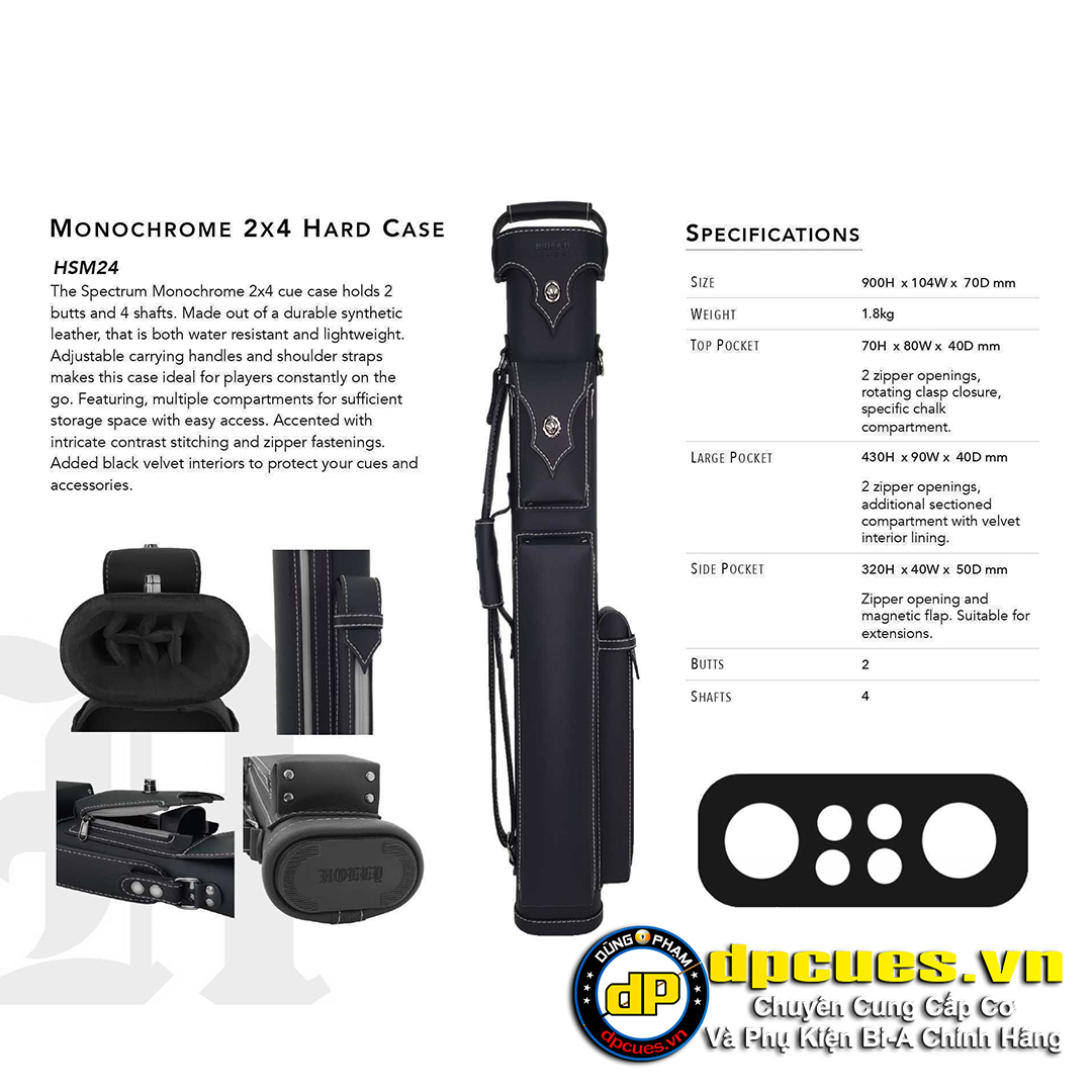 Bao cơ Holly Case - Monochrome 2x4 Black