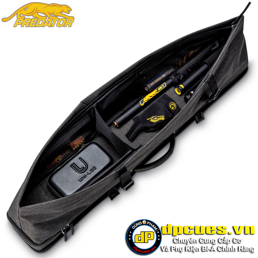 Bao cơ Predator Urbain 3x5 Xám Dark Grey Hard Pool Cue Case - 3 Butts x 5 Shafts
