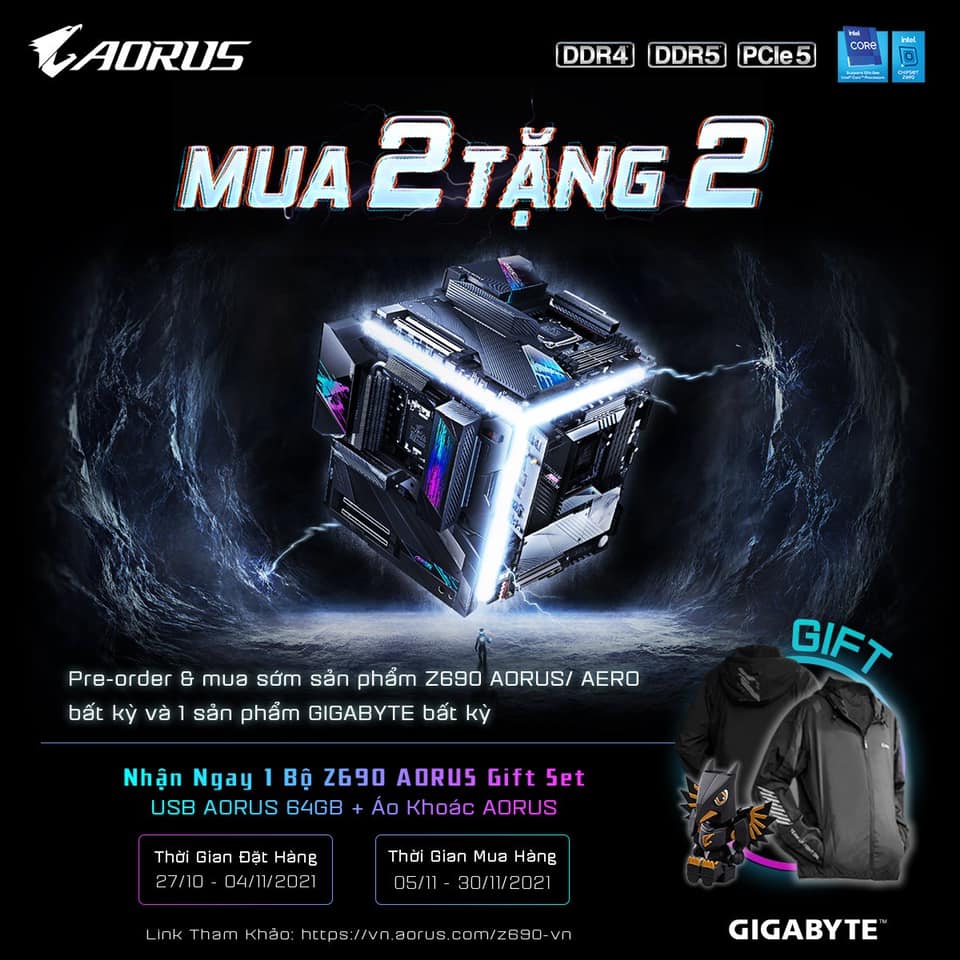 GIGABYTE Z690 PRE-ORDER - MUA 2 TẶNG 2