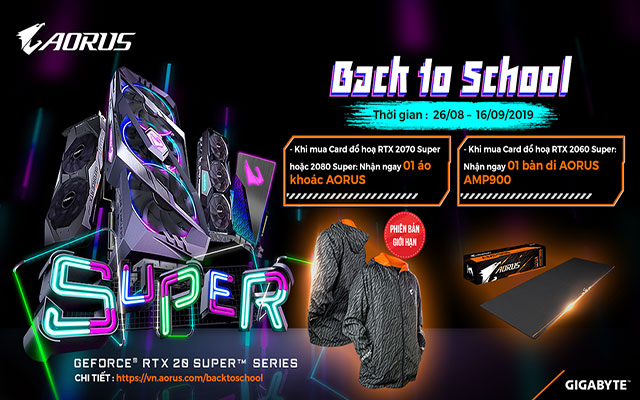 AORUS BACK TO SCHOOL – SĂN ÁO KHOÁC CỰC COOL