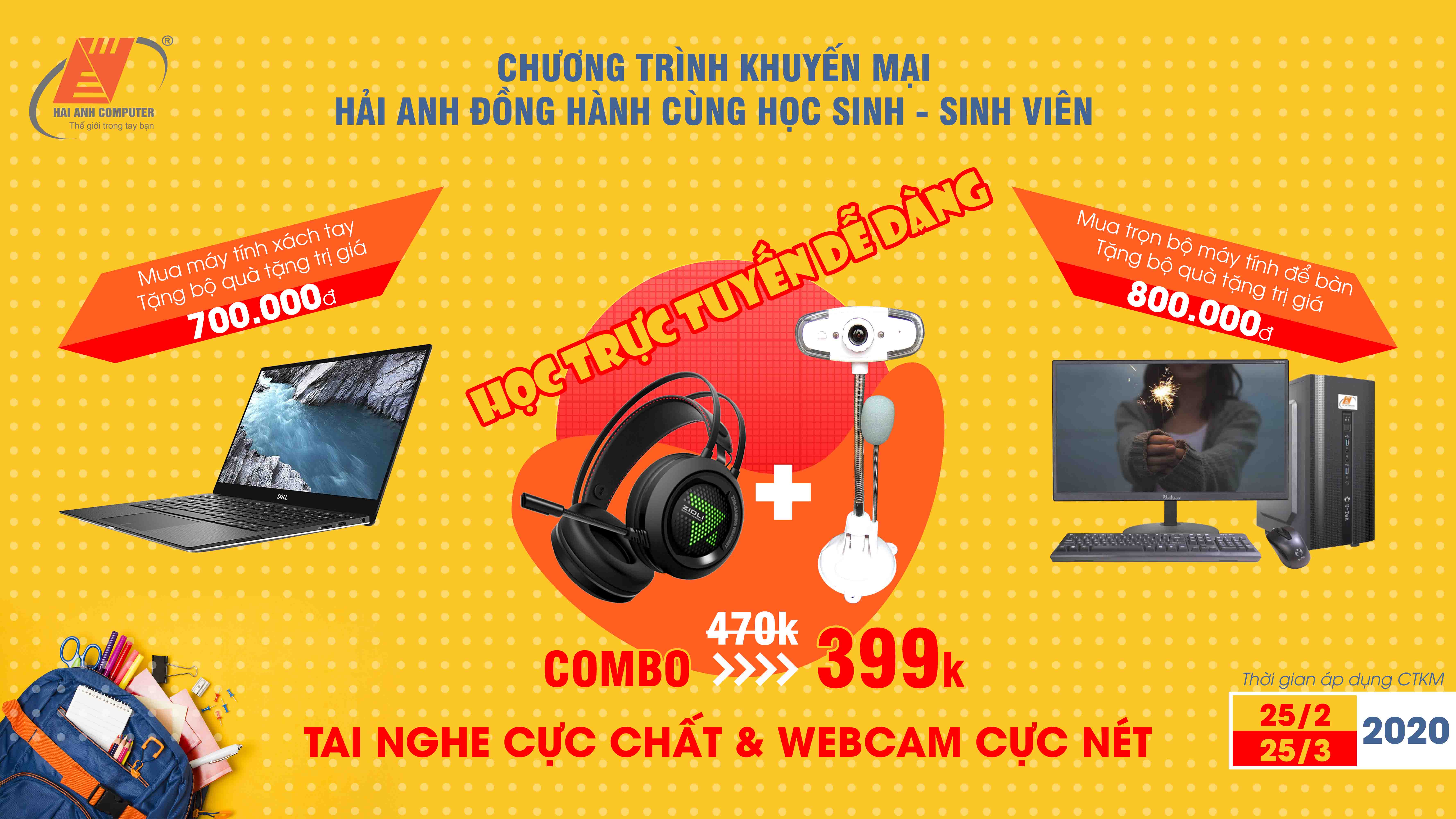 CTKM - Hải Anh Computer đồng hành cùng học sinh - sinh viên