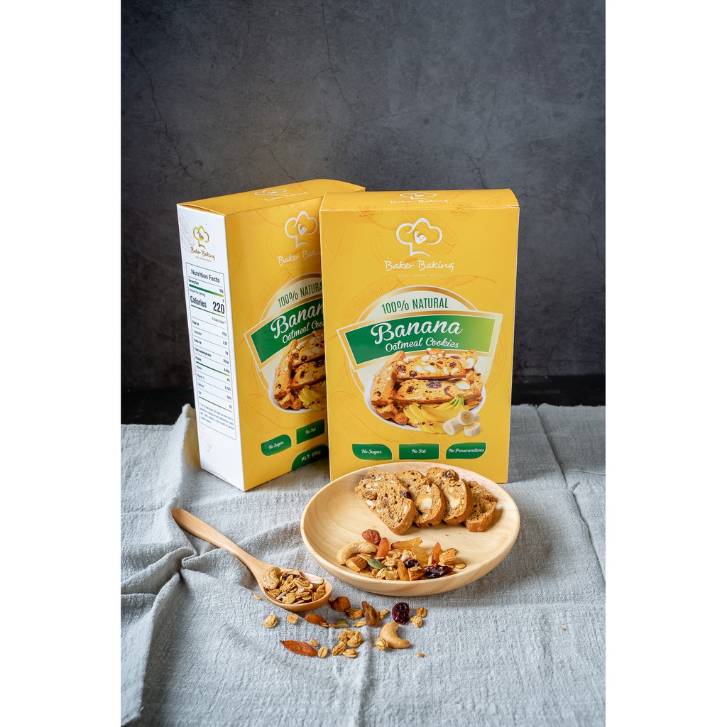 Bánh chuối yến mạch giảm cân 250gr