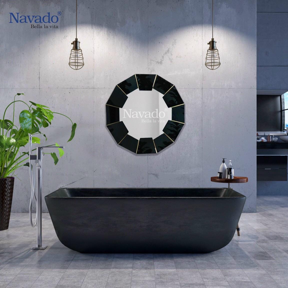 GƯƠNG TRANG TRÍ KING BLACK