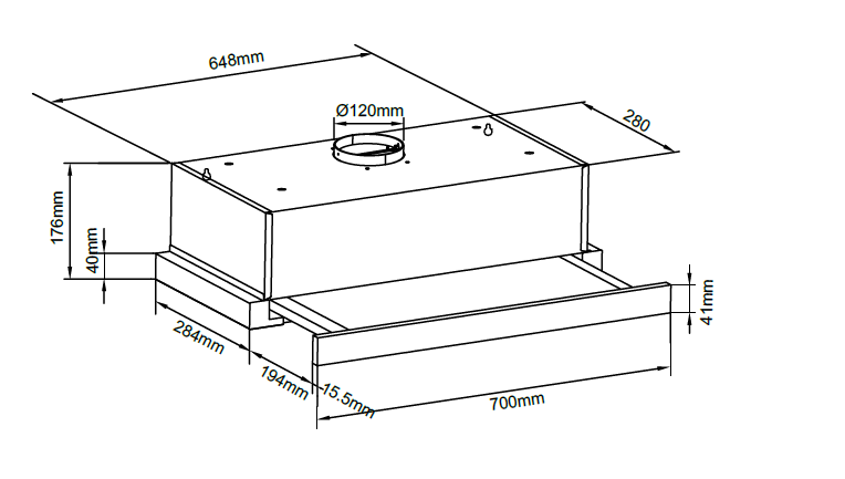 Hút Mùi Âm Tủ Canzy CZ-107 PROMAX