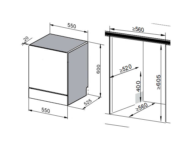 Máy Rửa Bát CANZY CZ-11QAM Serial 8.0
