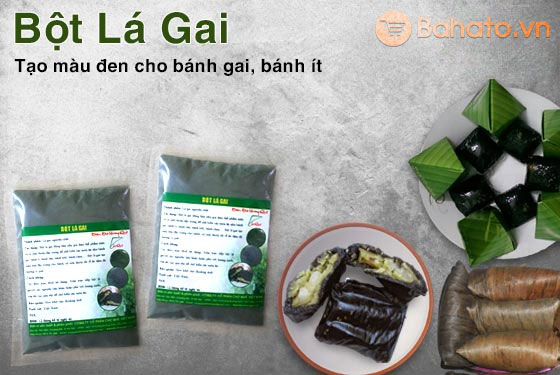 Bột làm bánh ít, bánh gai