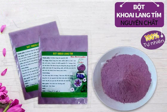 Bột màu tự nhiên khoai lang tím nguyên chất