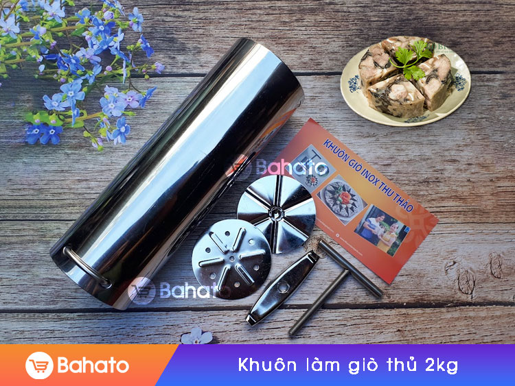 Khuôn làm giò thủ inox 2kg chất lượng cao