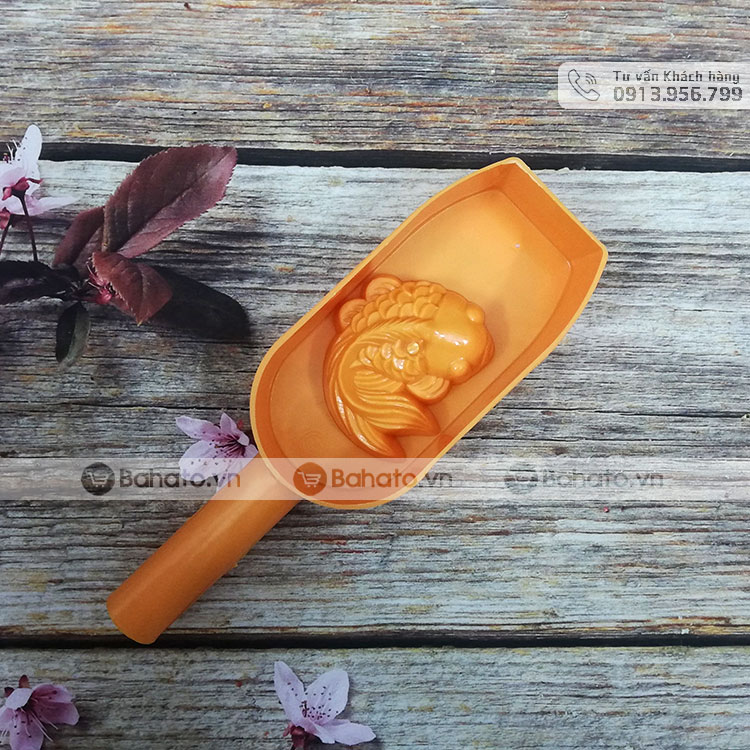 Khuôn bánh trung thu gõ 100g con cá KG100G03