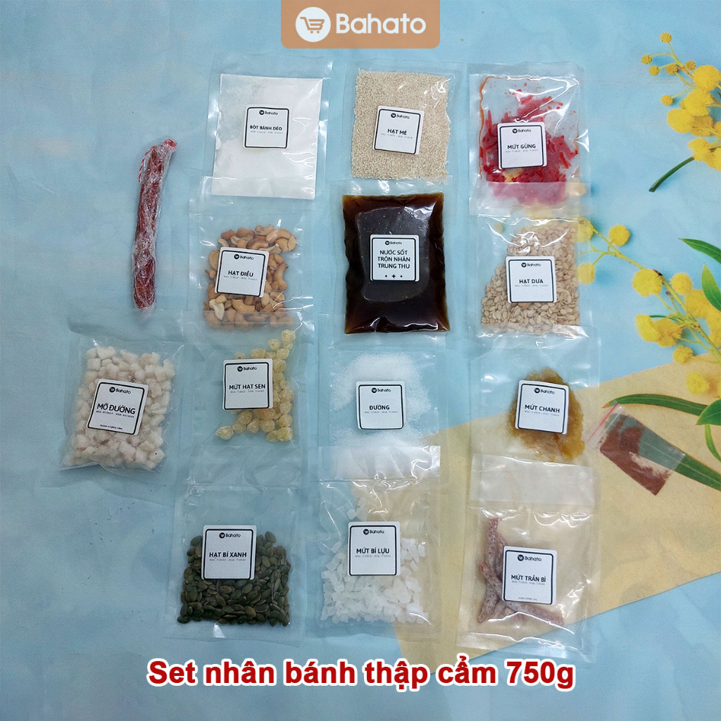 Nguyên liệu nhân bánh trung thu thập cẩm 750g