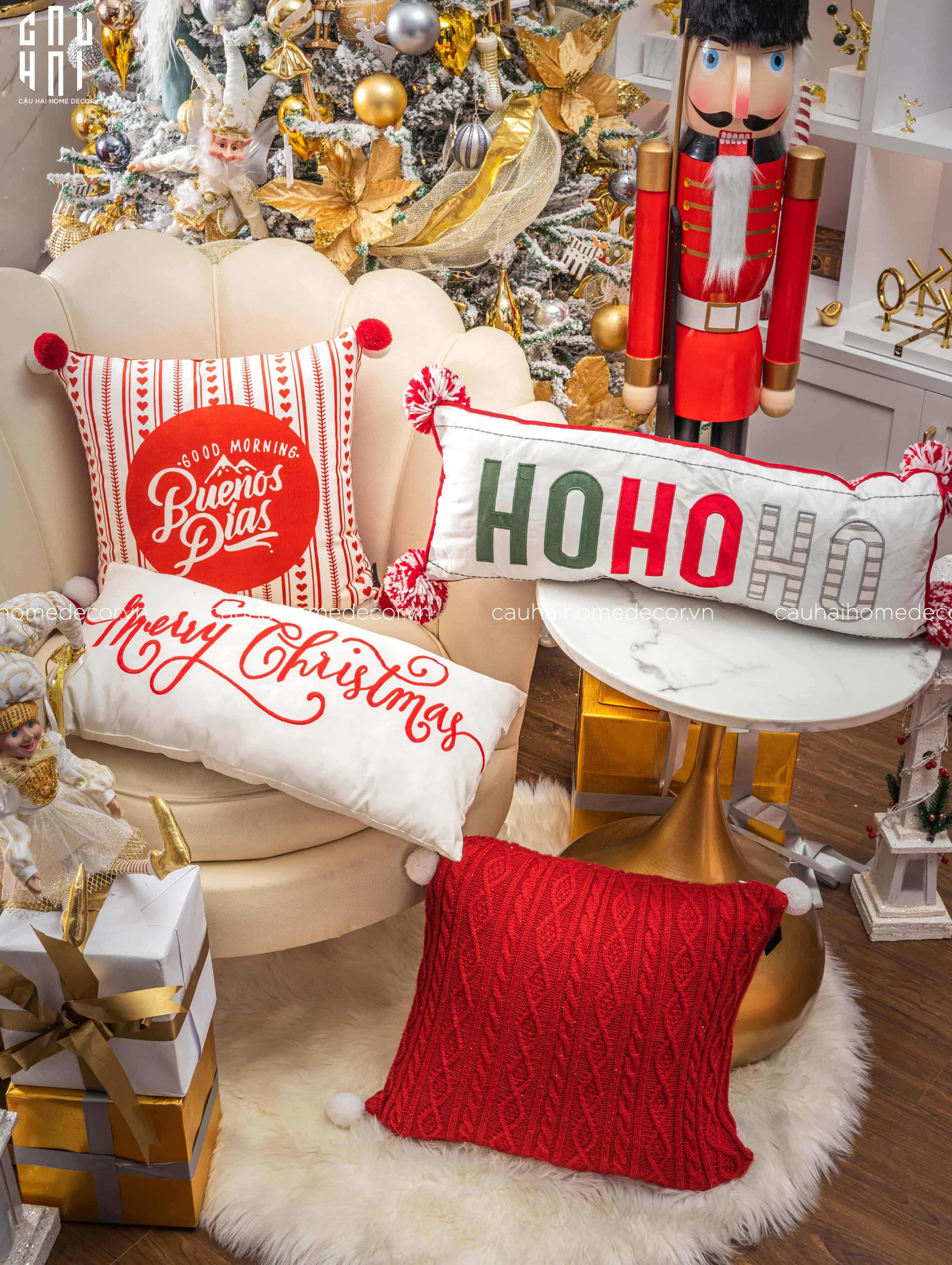 Merry Christmas - Tặng Ruột Gối Cho Tất Cả Gối Noel Cậu Hai Home Decor