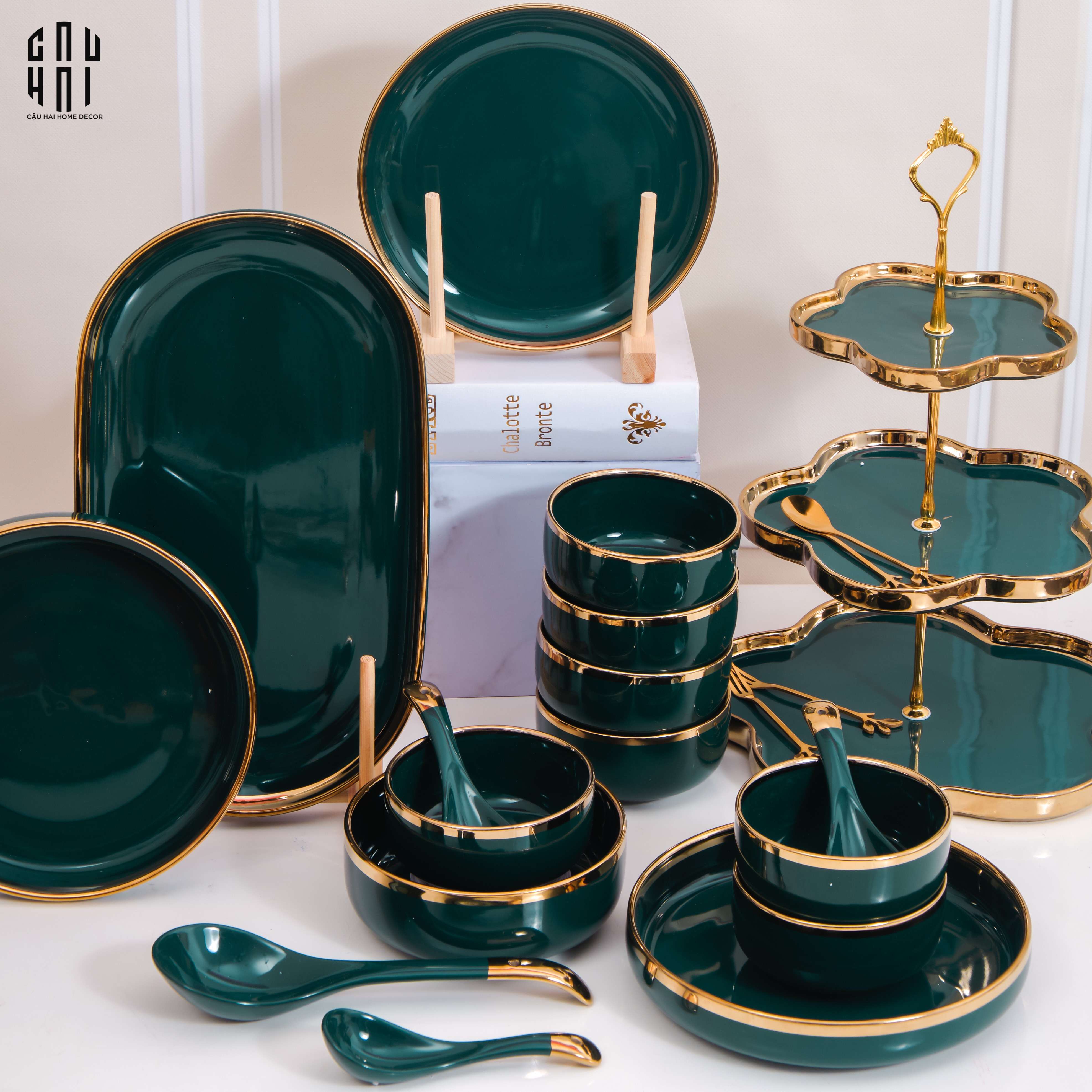 Emerald Collection - Ton sur ton bàn ăn với sản phâm chén dĩa từ ...