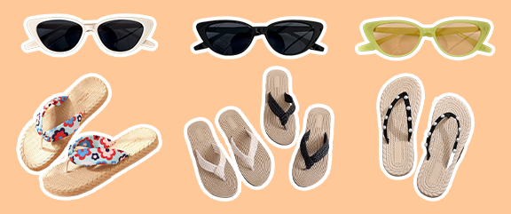 Kính mát & dép cói