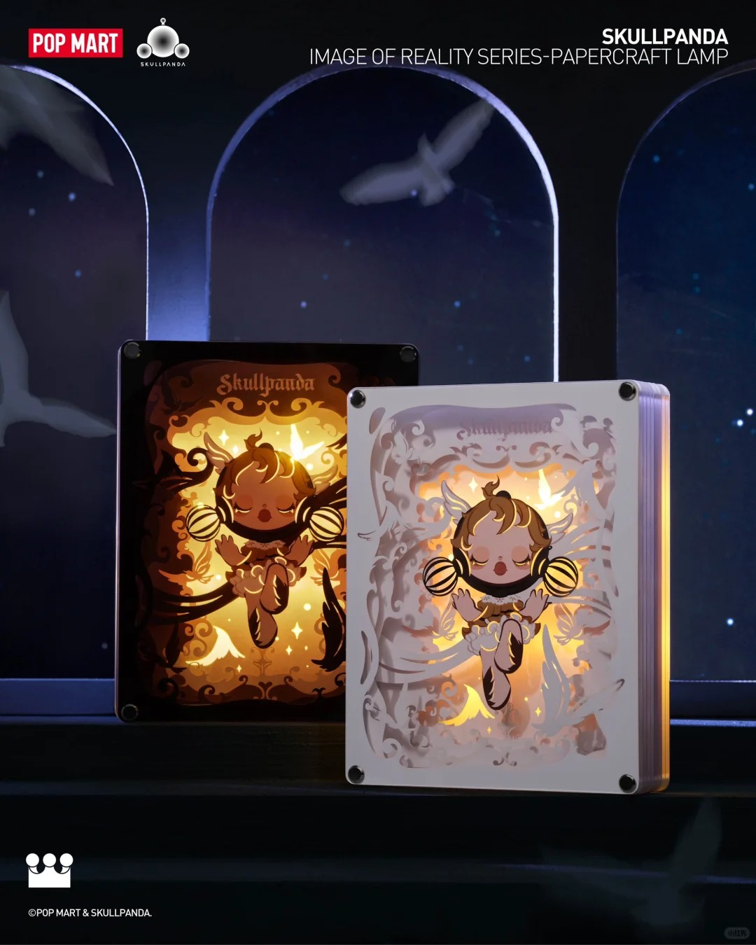 SKULLPANDA Image Of Reality Series-Papercraft Lamp (Colored Ver.)
