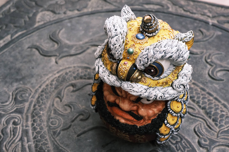Daruma Doll-Lion Dance-Yellow