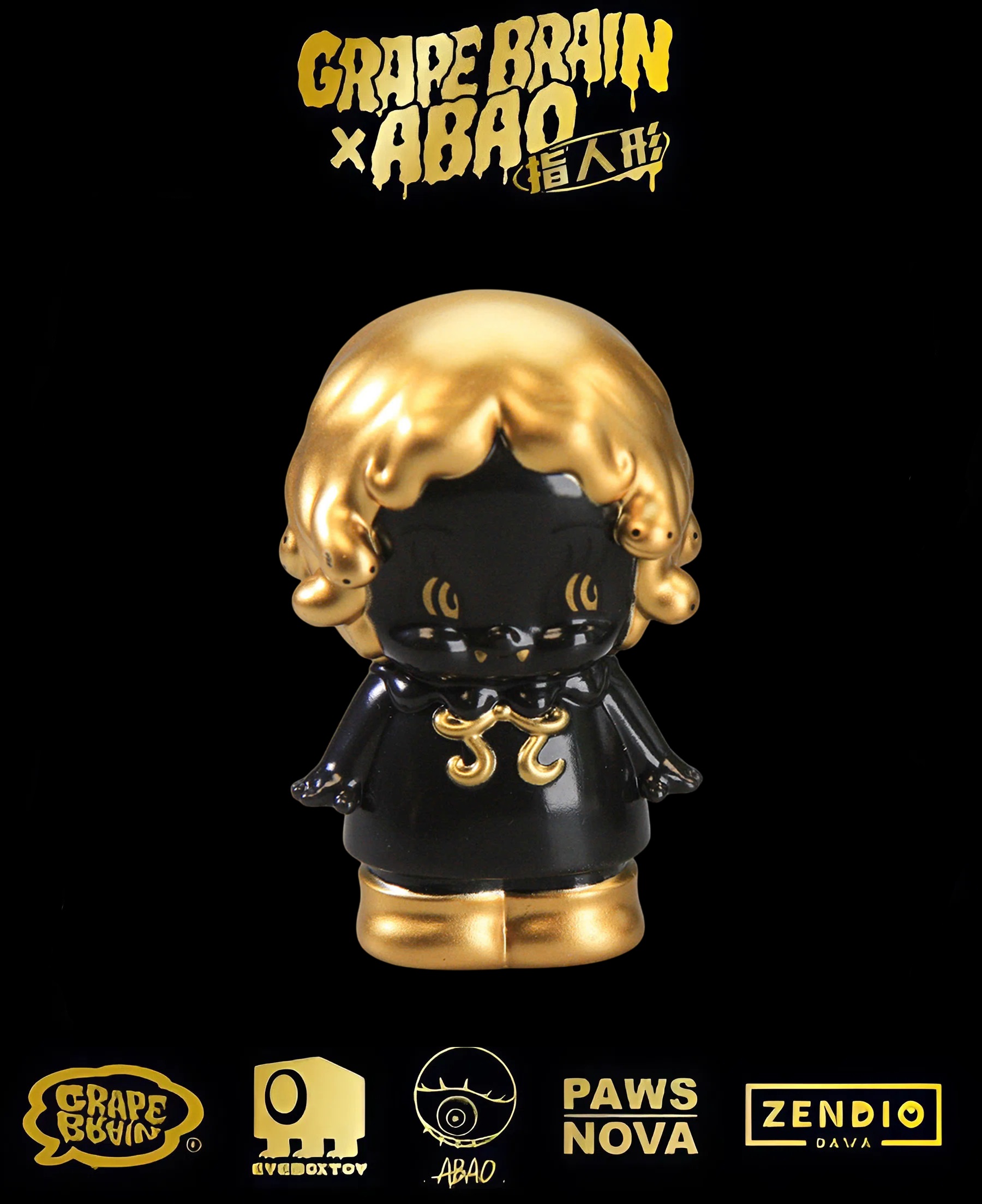 GRAPE BRAIN x ABAO BLACK AND GOLD BLINDBOX