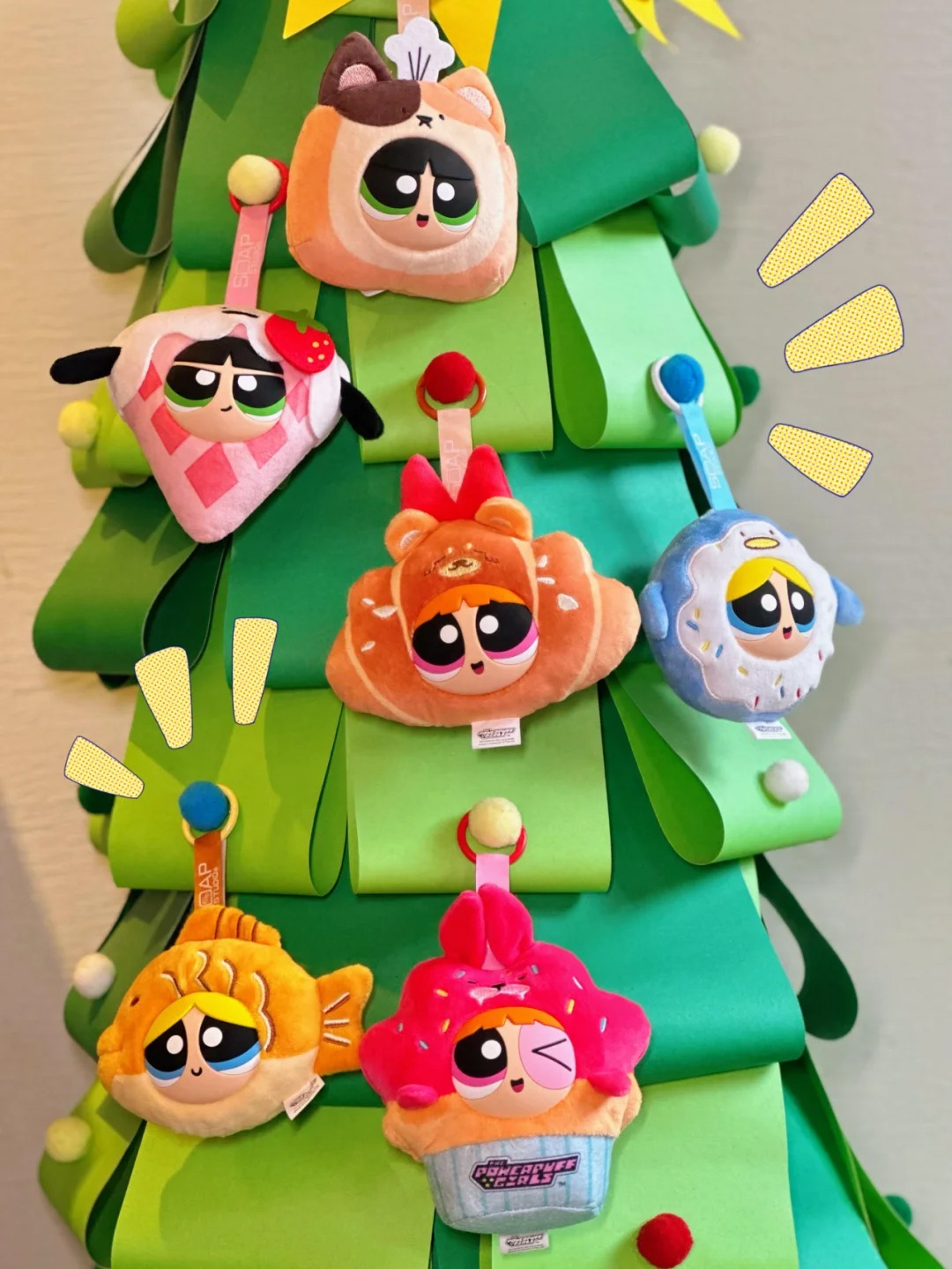 The Powerpuff Girls Pastry Plush Ornament Factory Blind Box