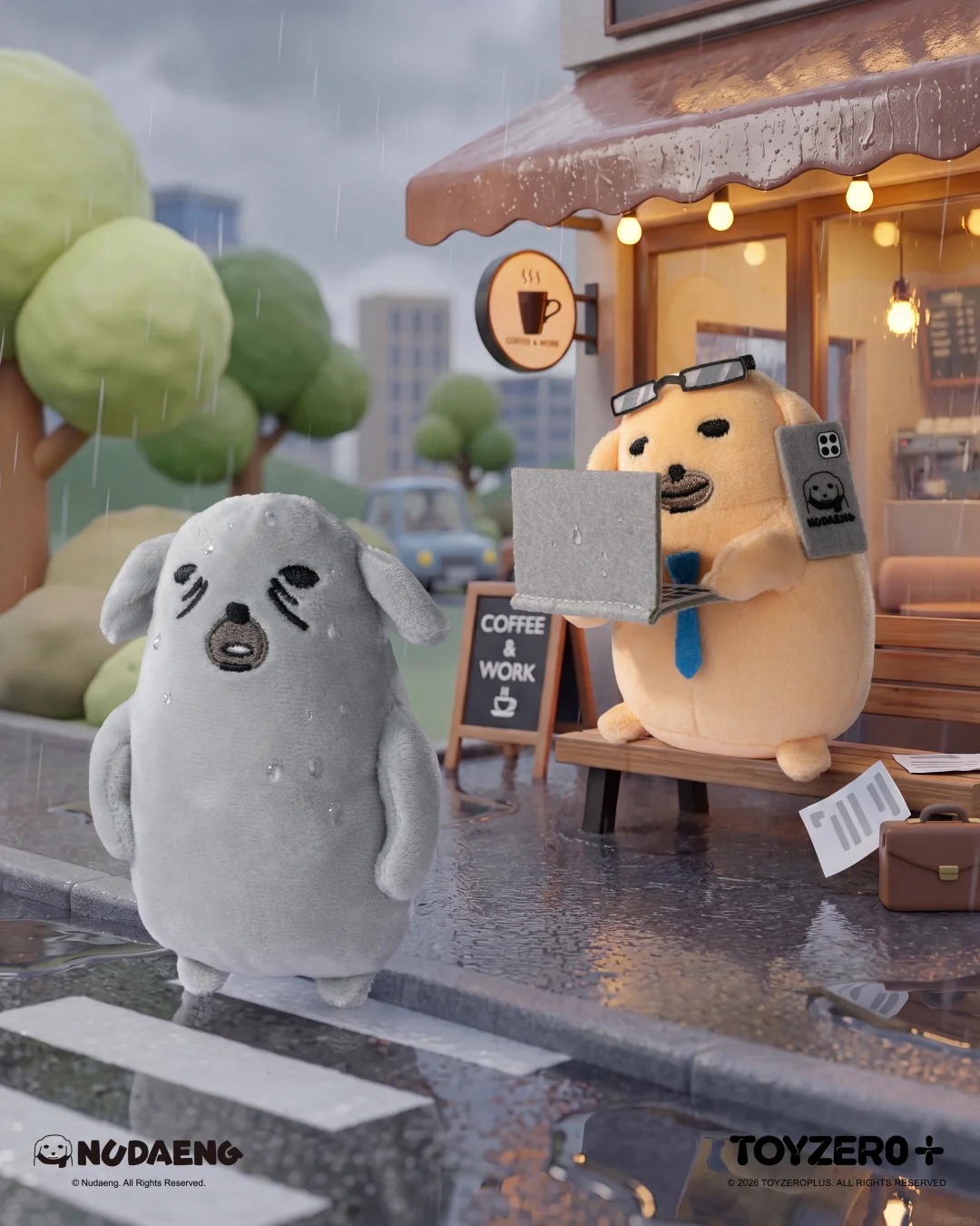 Nudaeng-Weekly Dog Companion Series Plush Charm (Blind Box)