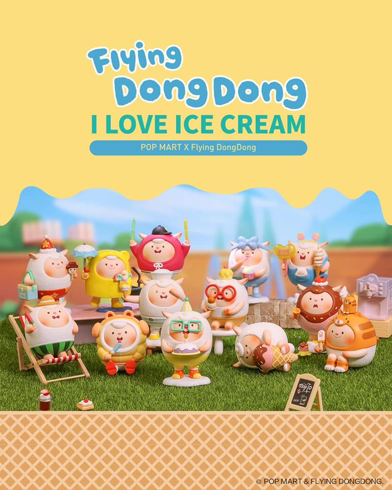 Popmart Flying DongDong I Love Ice Cream Blindbox Series