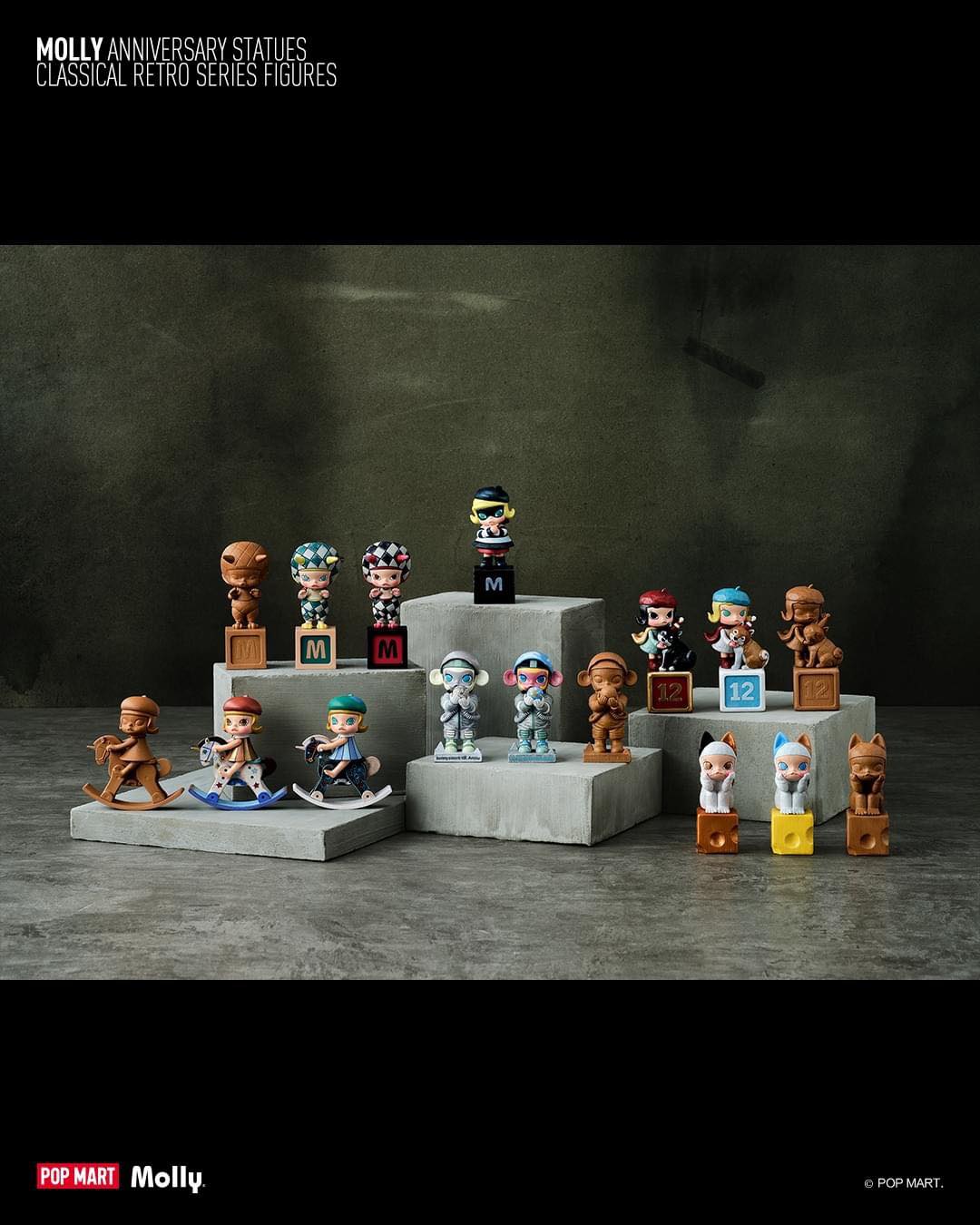 MOLLY Anniversary Statues Classical Retro Blind Box Series