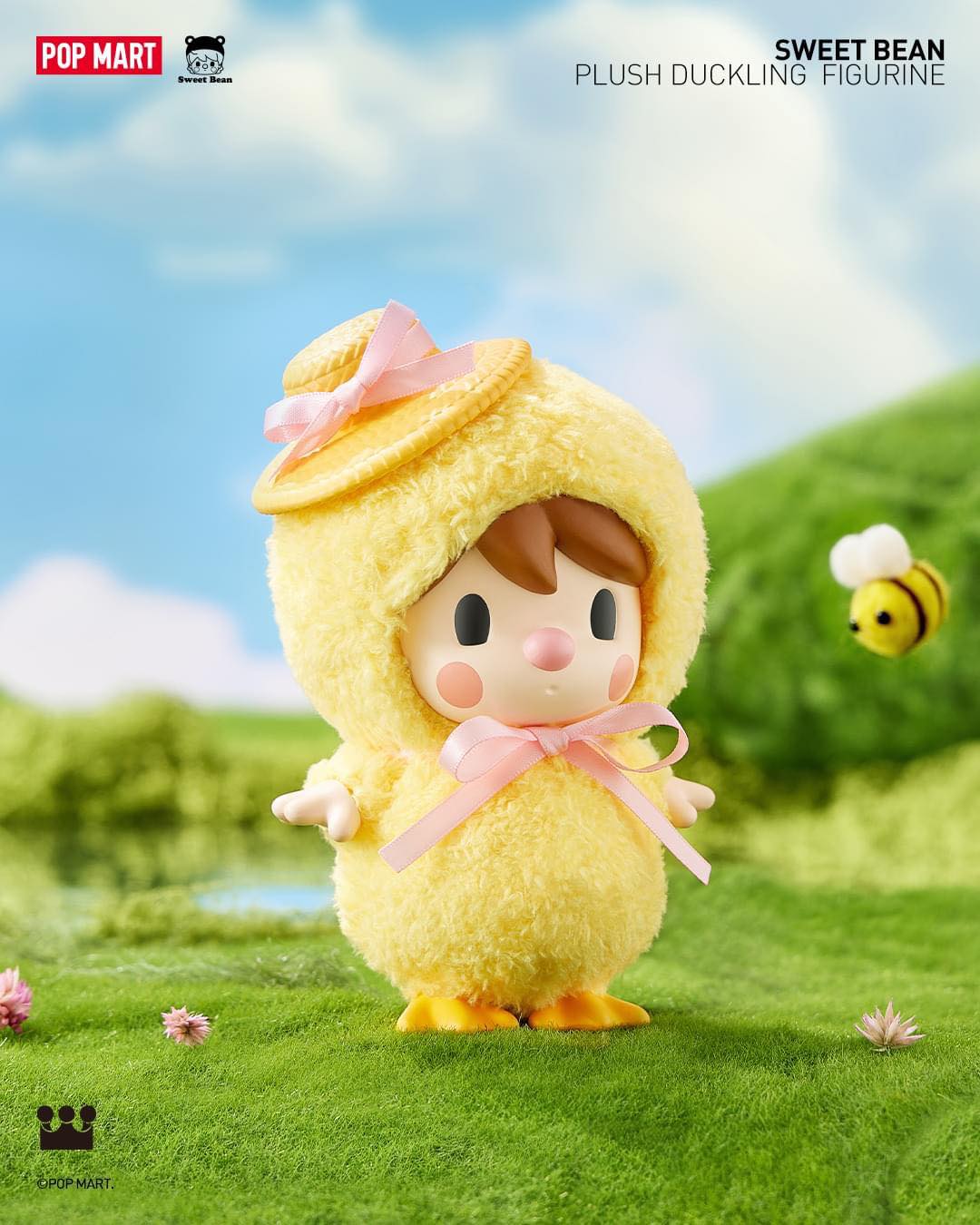 Sweet Bean Plush Duckling Figurine