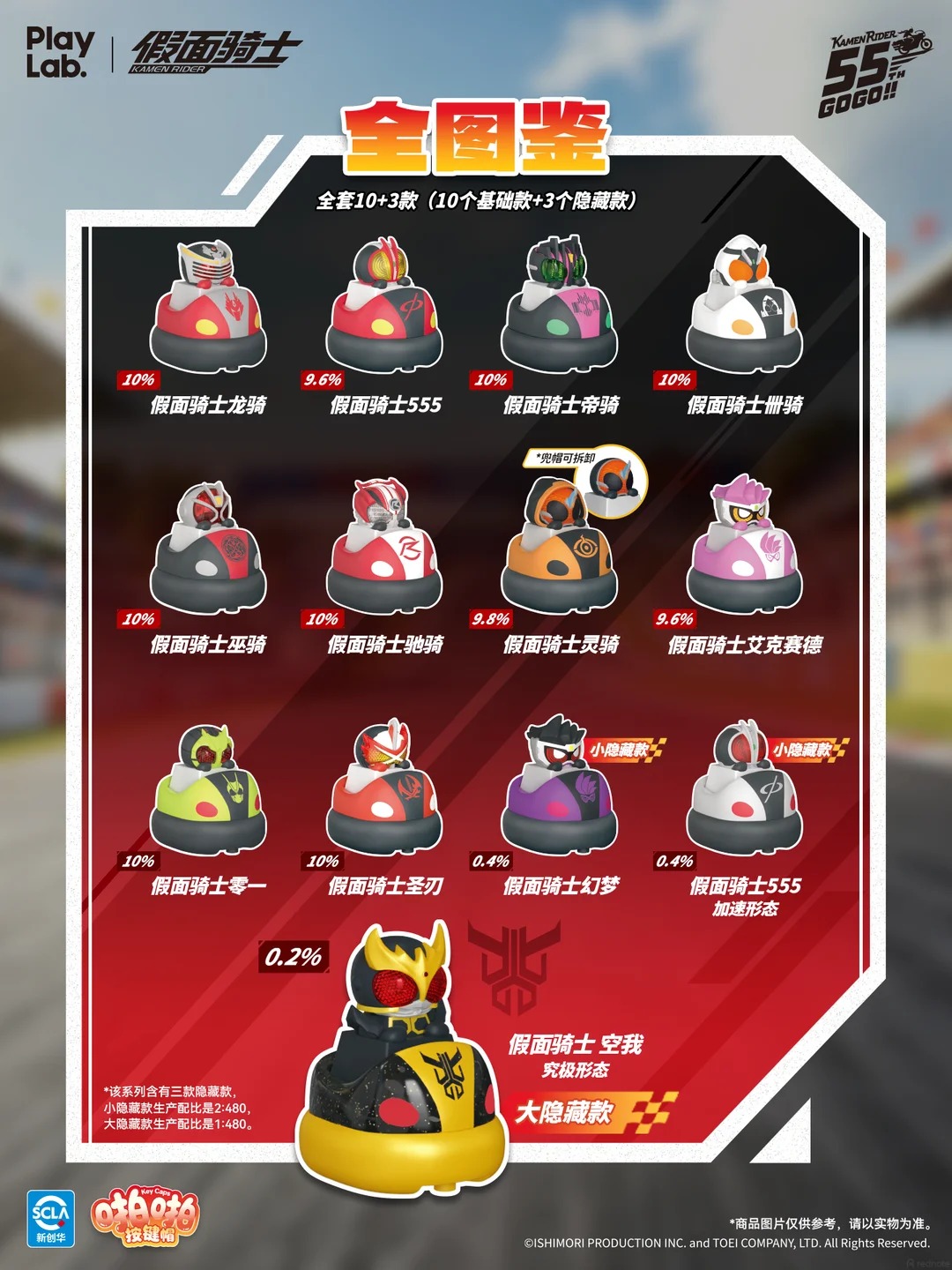 Kamen Rider x Playlab - TapTap Keycaps: Kamen Rider Series 2