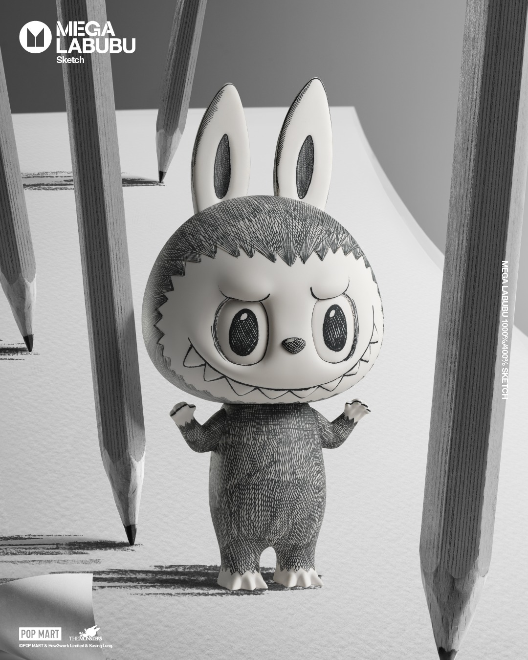 MEGA LABUBU 400% Sketch