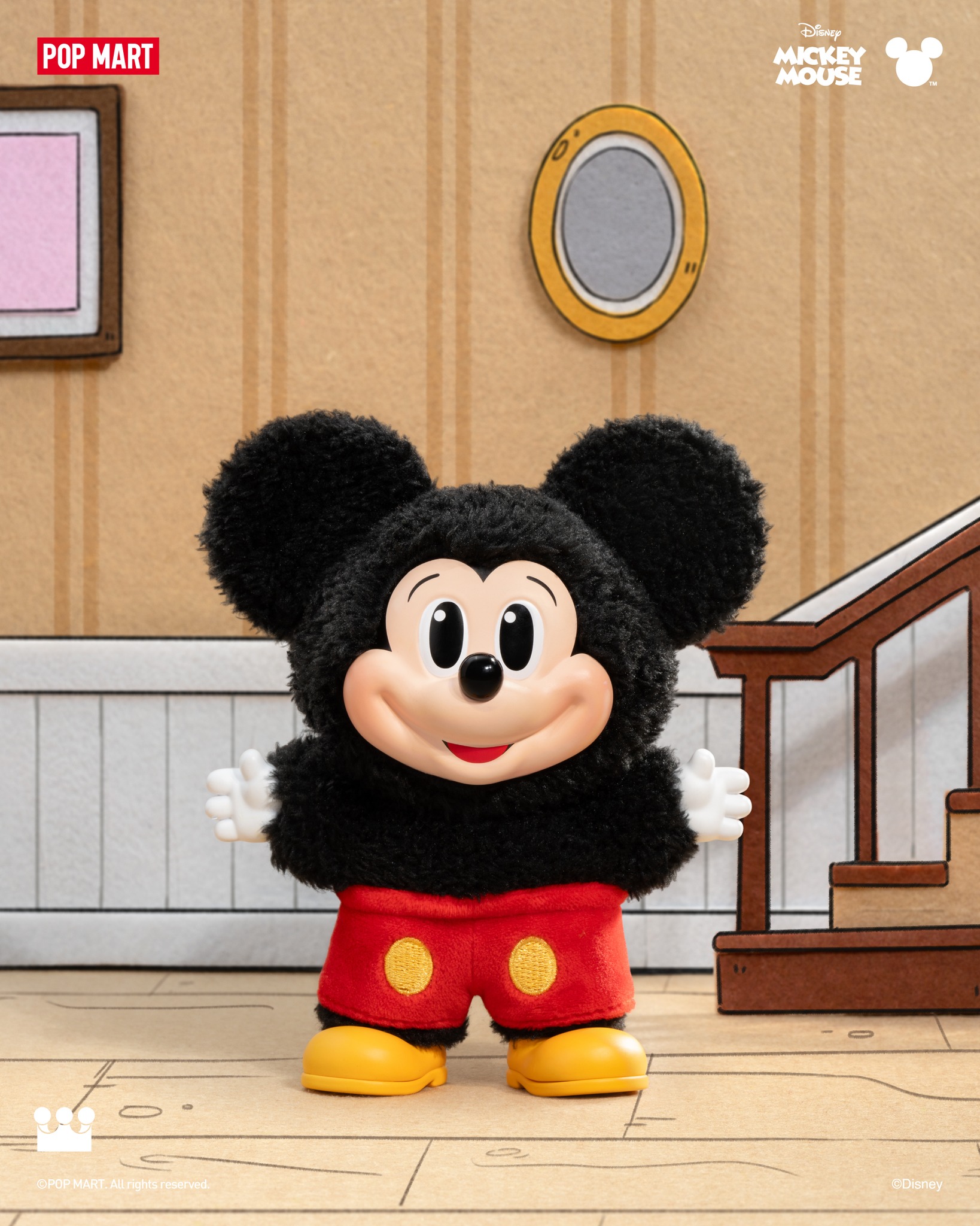 Mickey Family Cute Together Keychain Series Figures