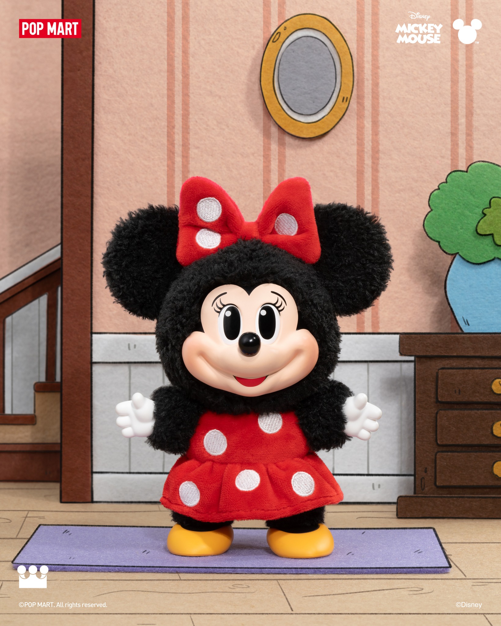 Mickey Family Cute Together Keychain Series Figures