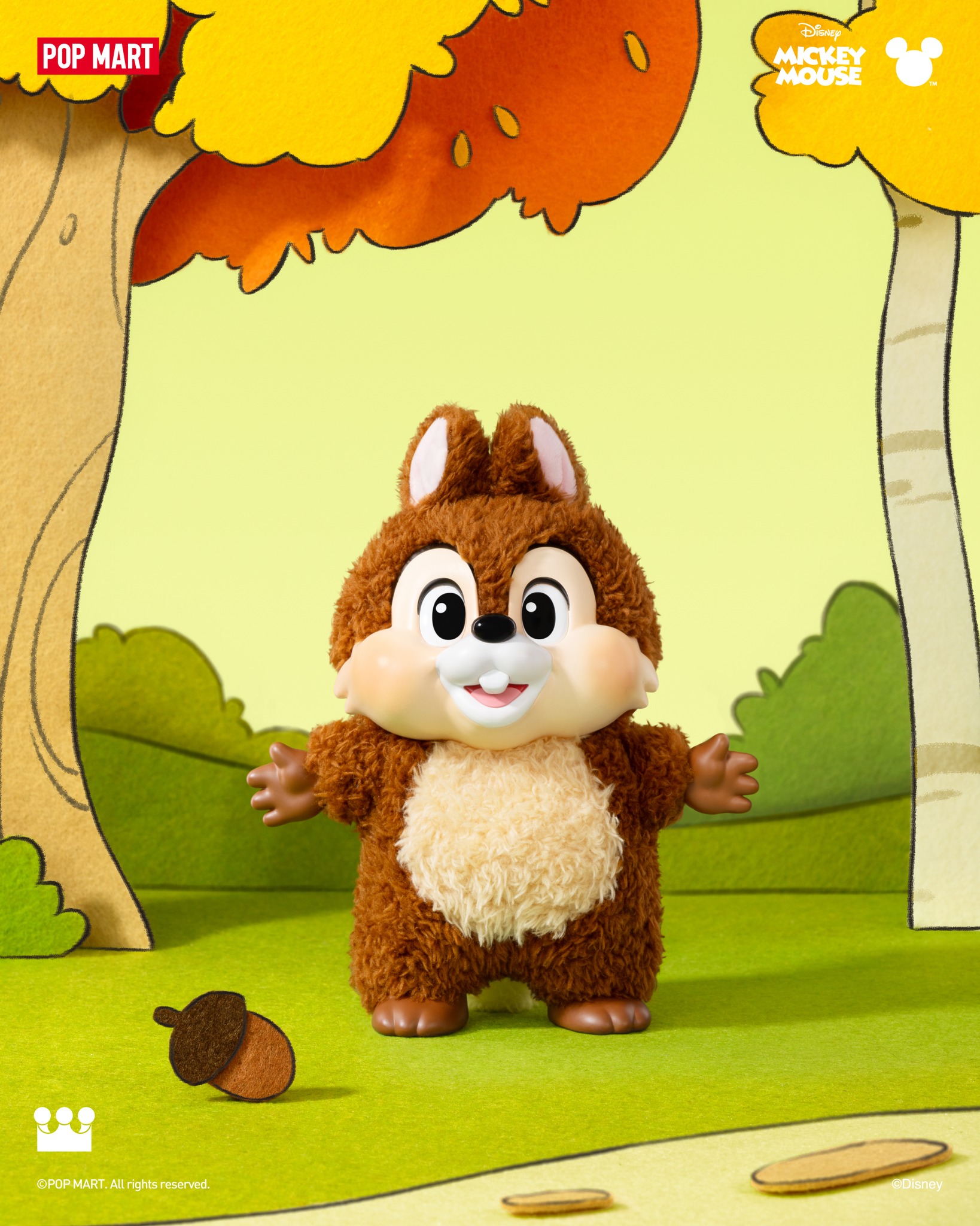 Mickey Family Cute Together Keychain Series Figures