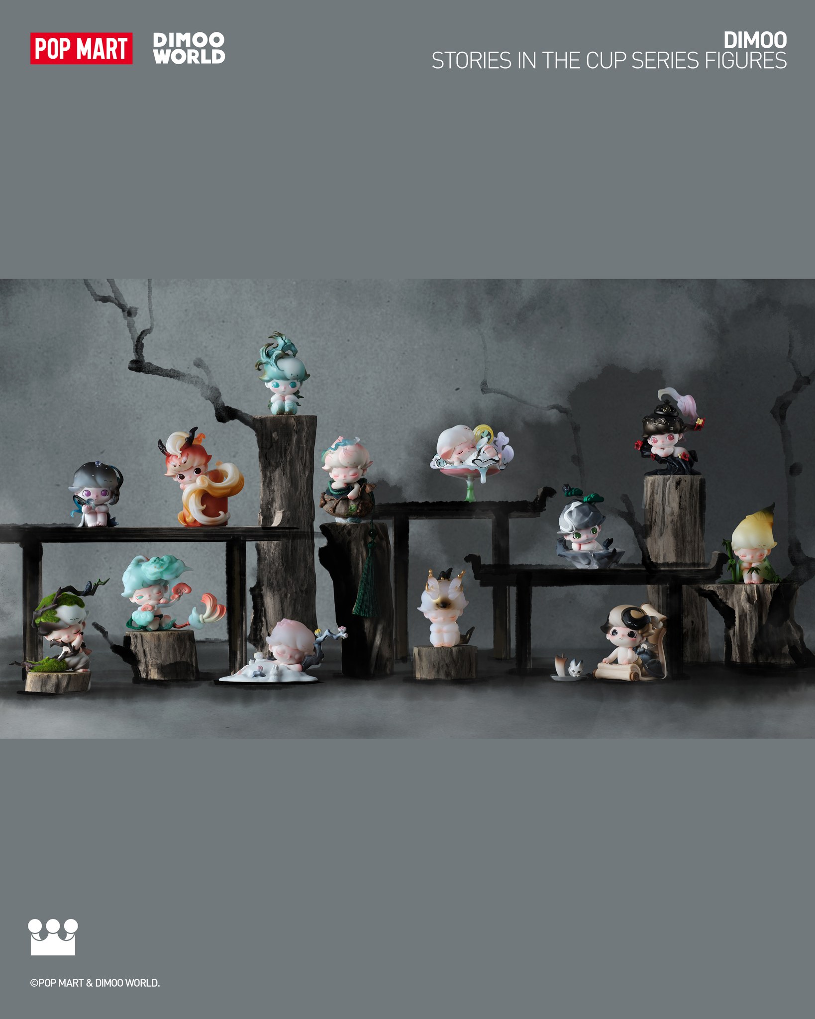 DIMOO Stories in the Cup Series Figures